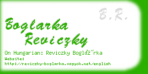 boglarka reviczky business card